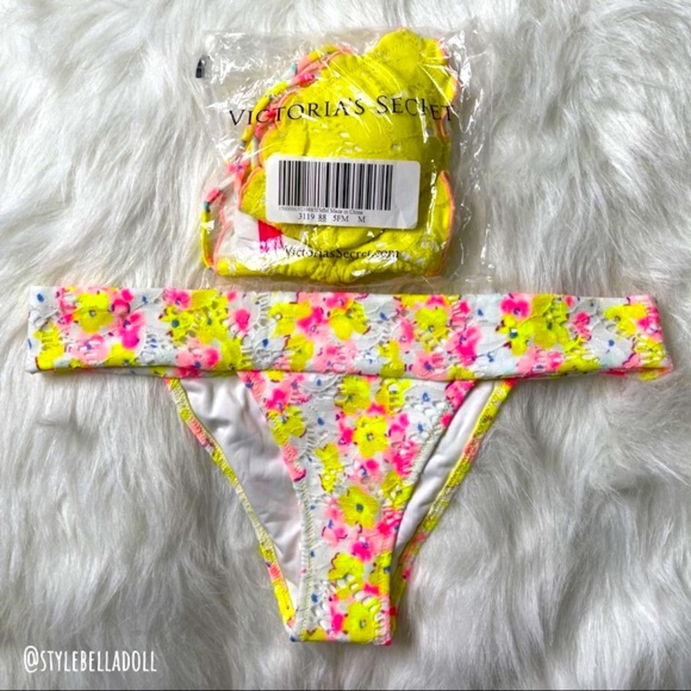 🆕Victoria’s Secret Floral Lace Bikini Set - Picture 12 of 15
